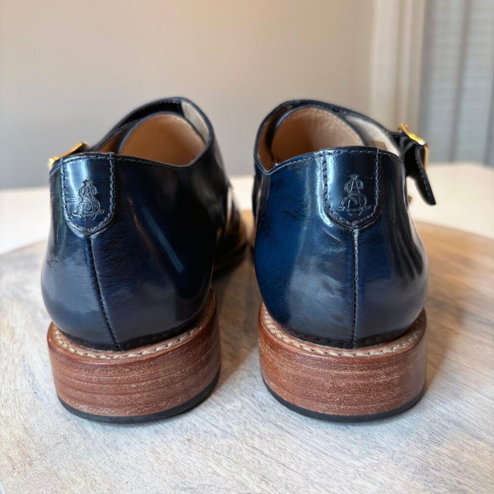 The Office Of Angela Scott Mr. Colin Double Monk Strap Shoes Cap Toe US Size 10 - Picture 7 of 11